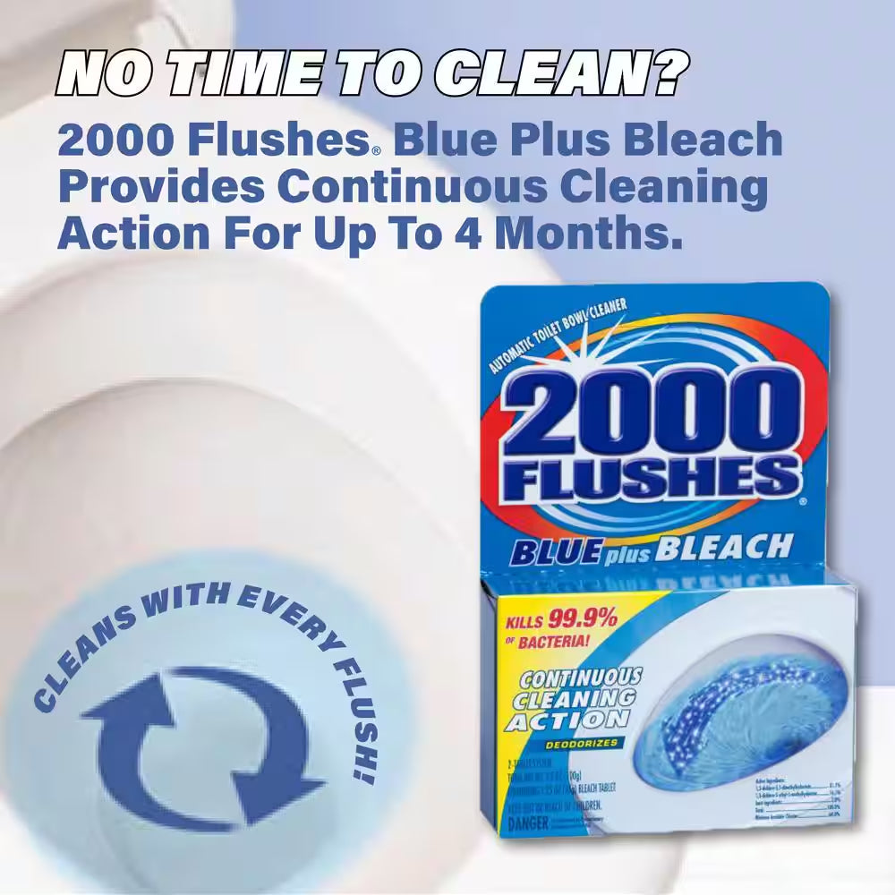 2.50 Oz. Blue plus Bleach Toilet Bowl Cleaner (2-Pack)