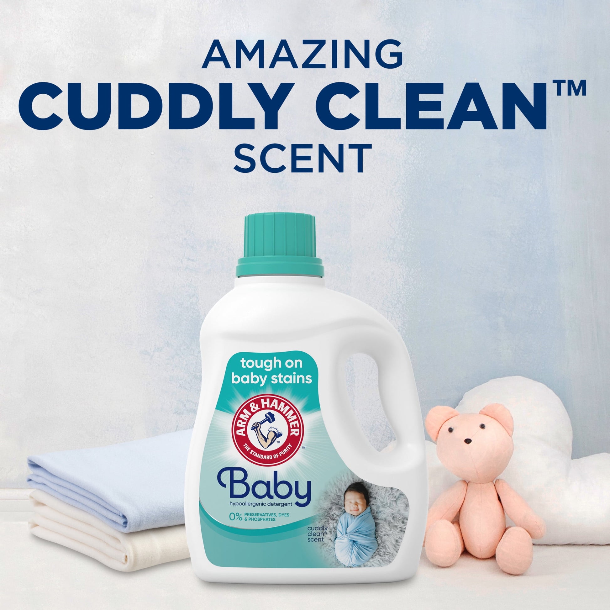 Baby, Hypoallergenic Liquid Laundry Detergent, 100.5 Fl Oz, 77 Loads