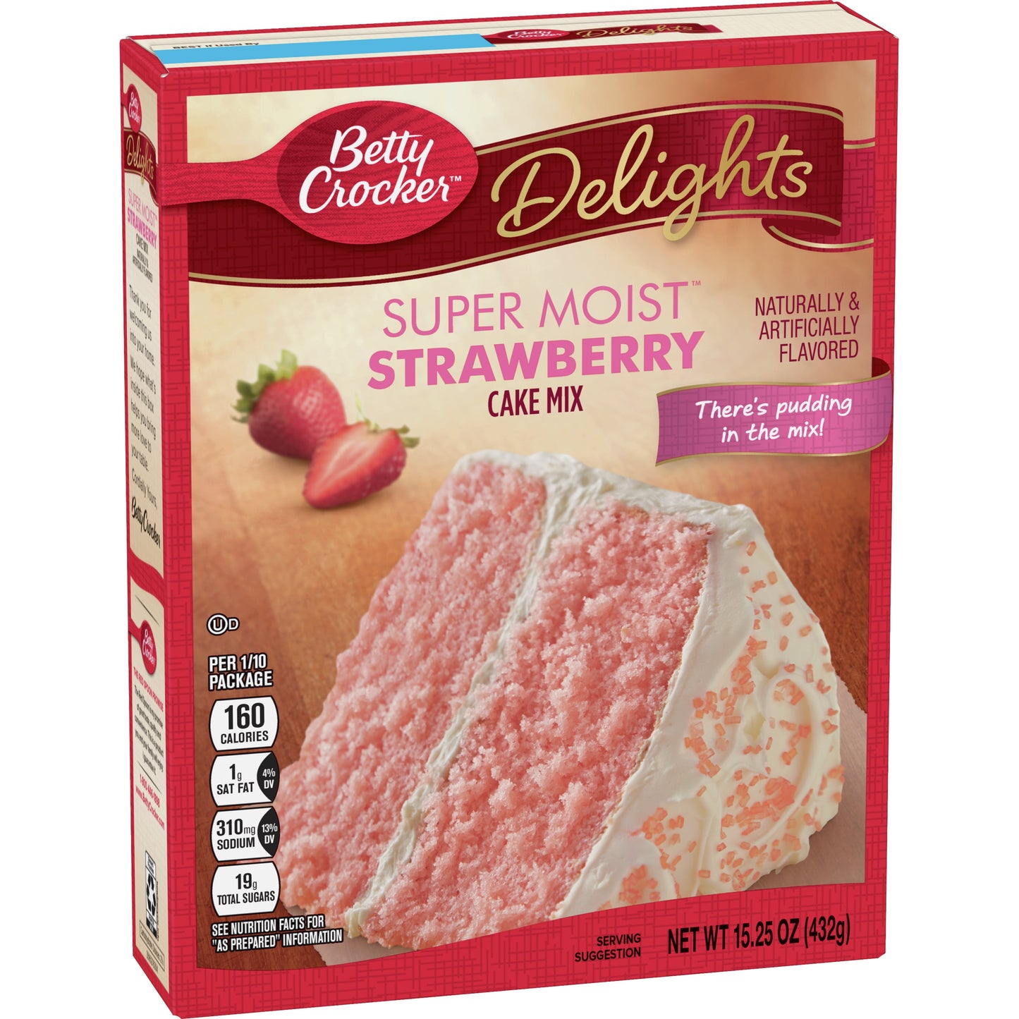 Super Moist Strawberry Cake Mix, 15.25 Oz.