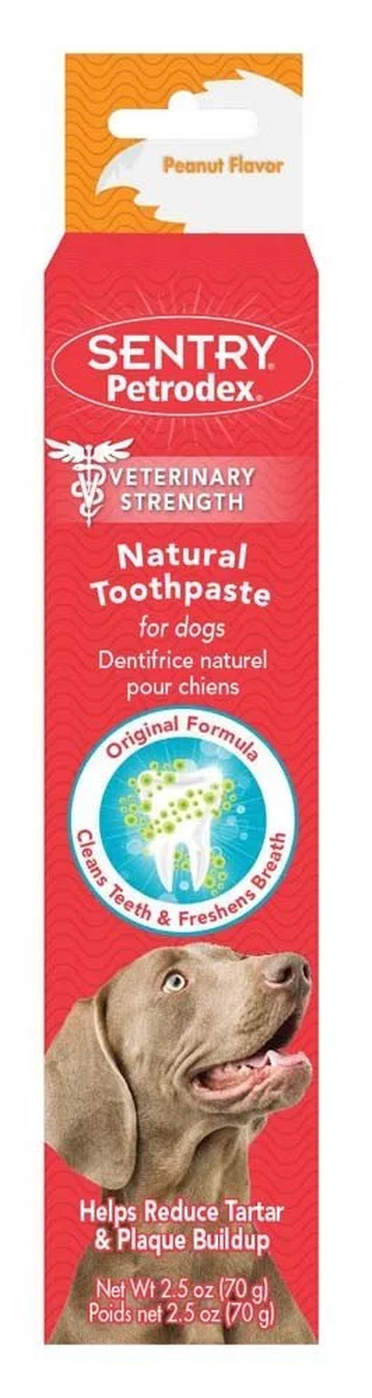 Sentry  Dog Natural Toothpaste Peanut Butter Puppy Tartar Control 2.5Oz