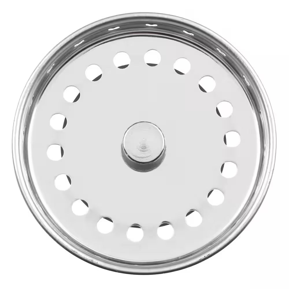 Spring Clip Kitchen Sink Strainer Replacement Basket - Stainless Steel with Polished Finish