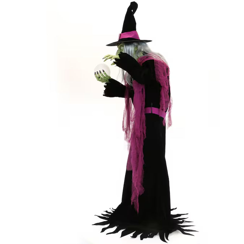 6-Ft Freestanding Talking Witch Animatronic