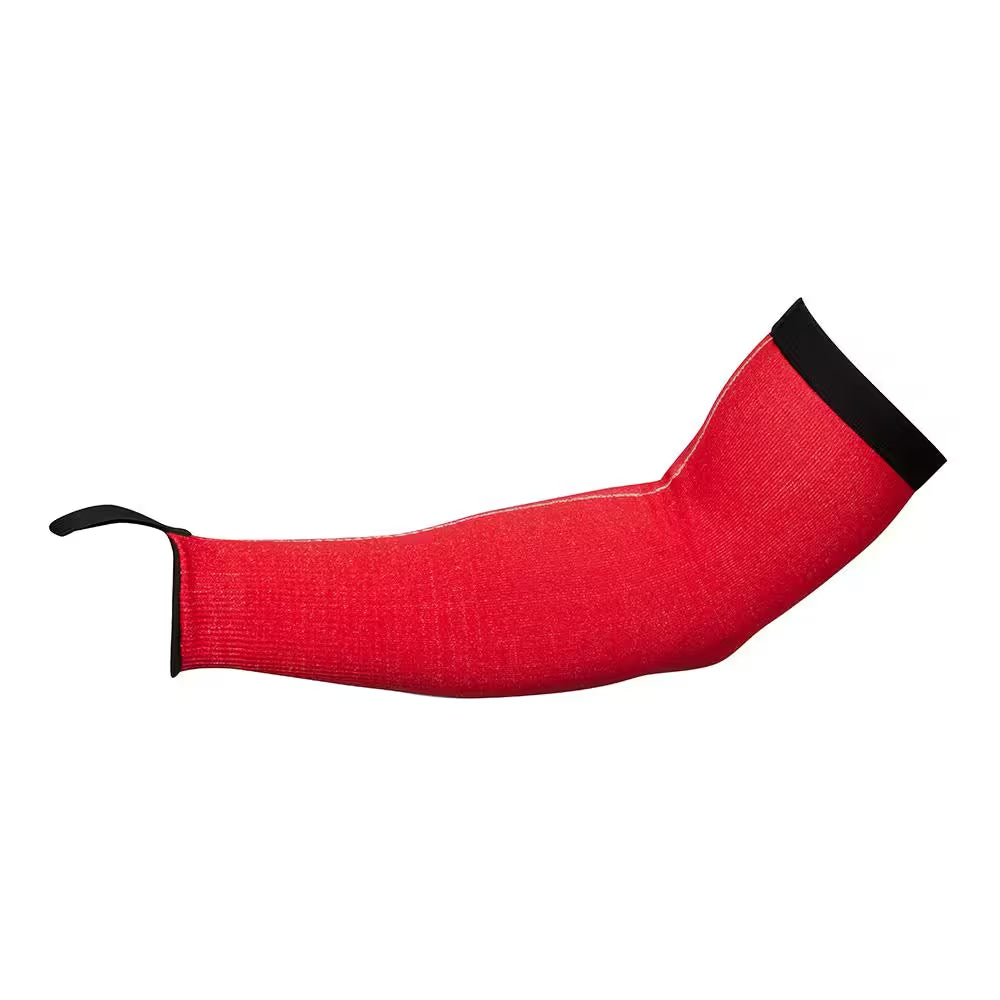 16 In. Red 4-Way Stretch Cut 3 Resistant Protective Arm Sleeves