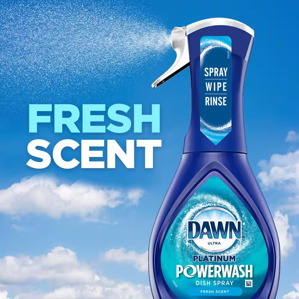 Platinum Powerwash Dish Spray 16 Oz. Fresh Scent Dish Soap Refill