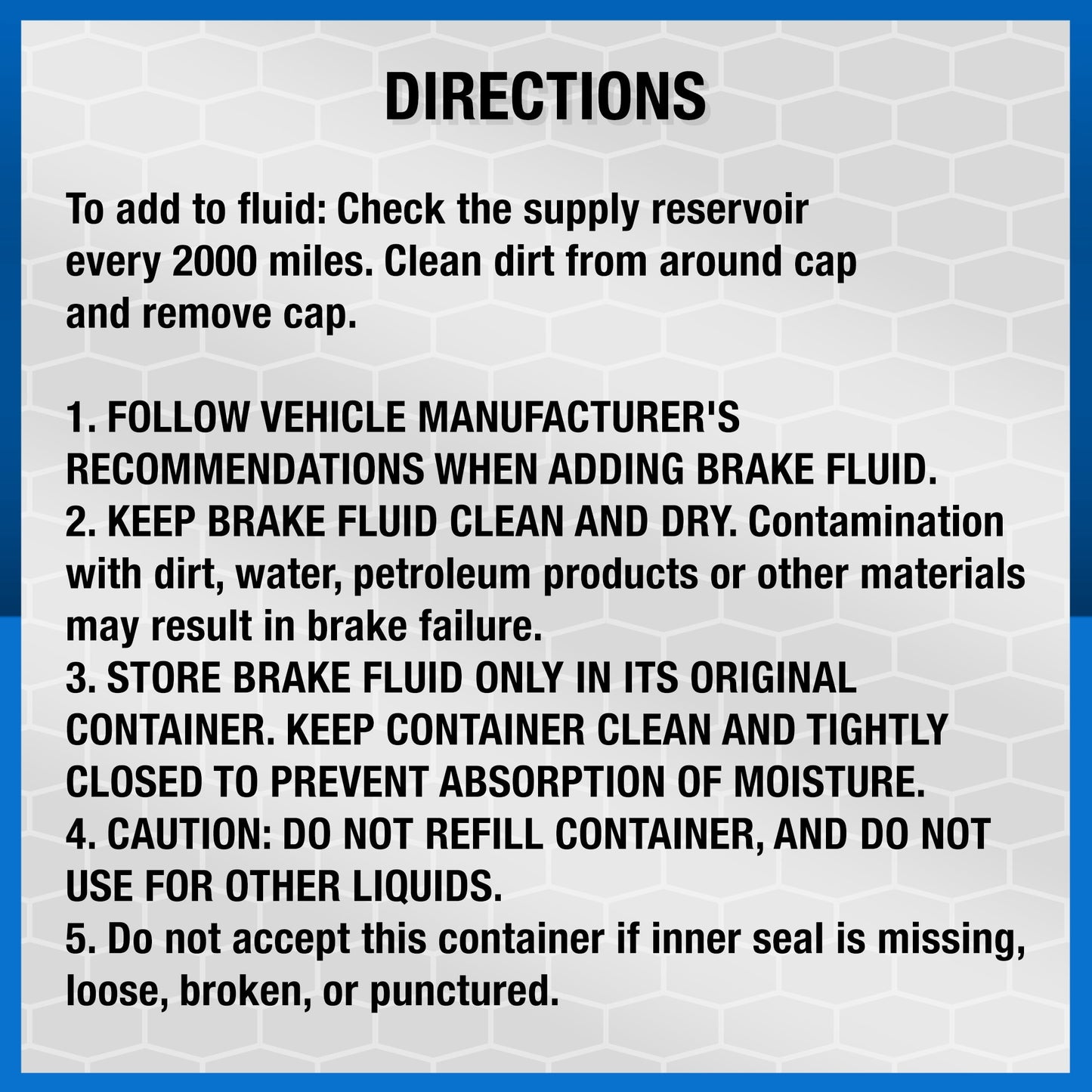 Dot 4 Brake Fluid, 12 Fl Oz