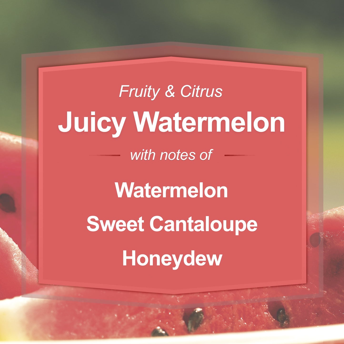 Juicy Watermelon Scented 3-Wick Glass Jar Candle, 11.5 Oz