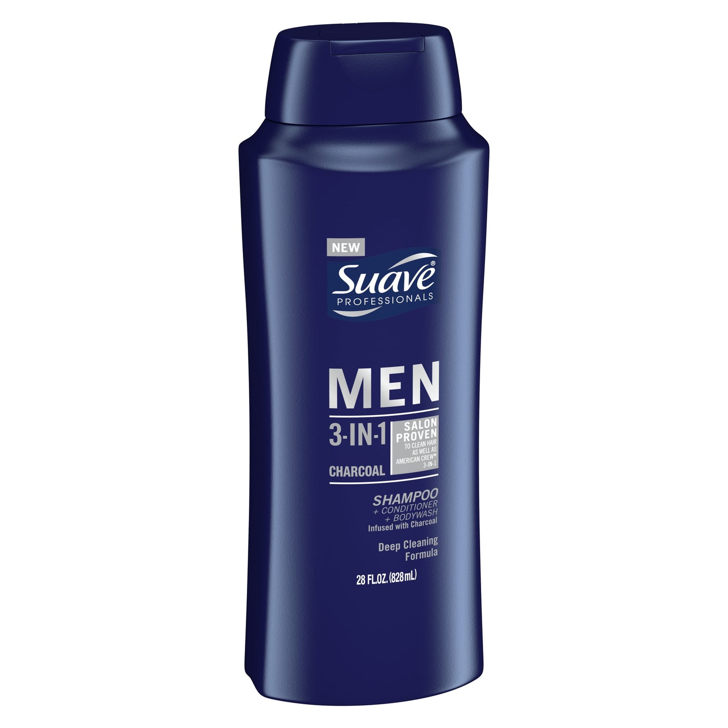 Professionals Men 3-In-1 Shampoo, Conditioner & Body Wash, Charcoal, 28 Fl Oz