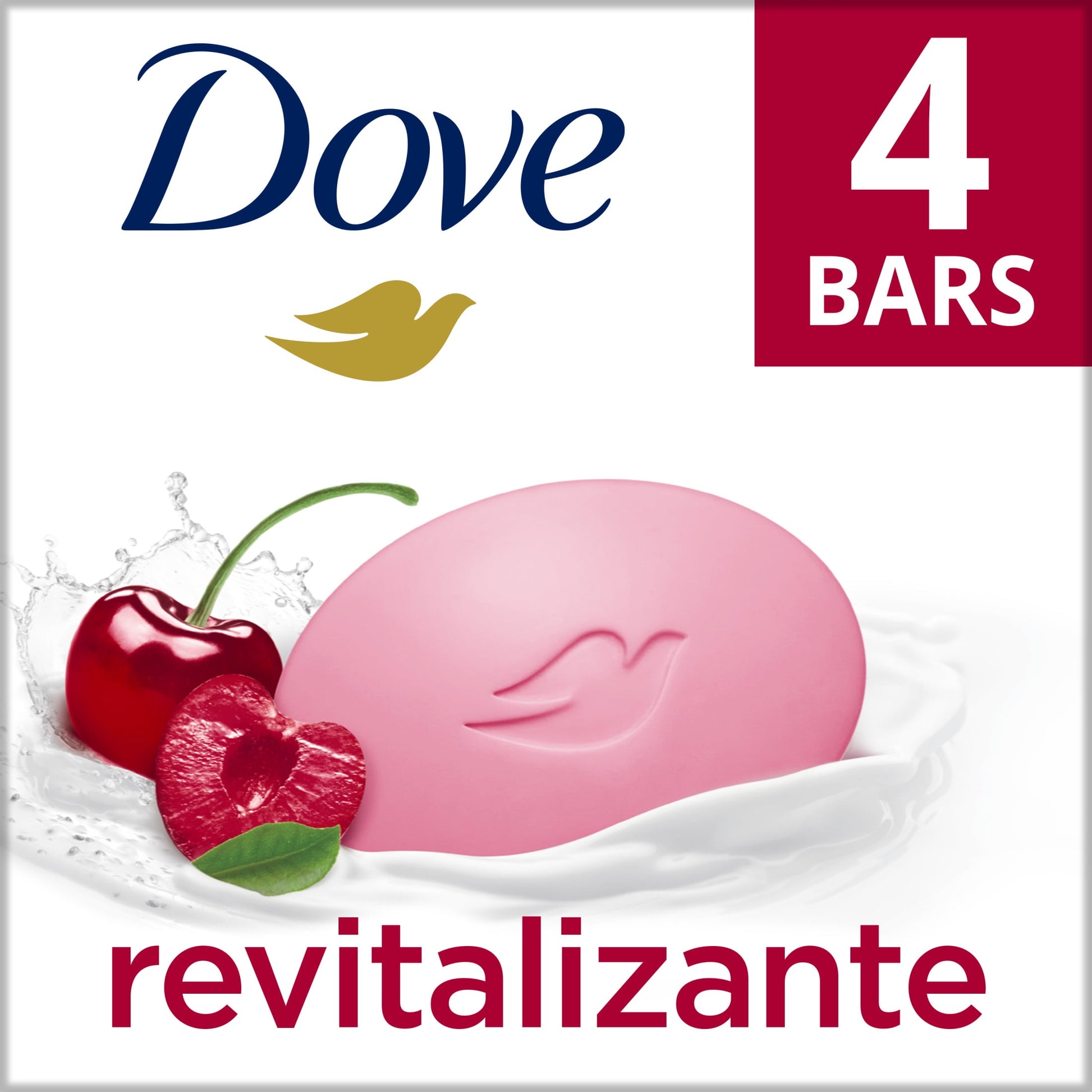 Bar Soap Revitalizante Cherry & Chia Milk, 3.17 Oz 4 Bars