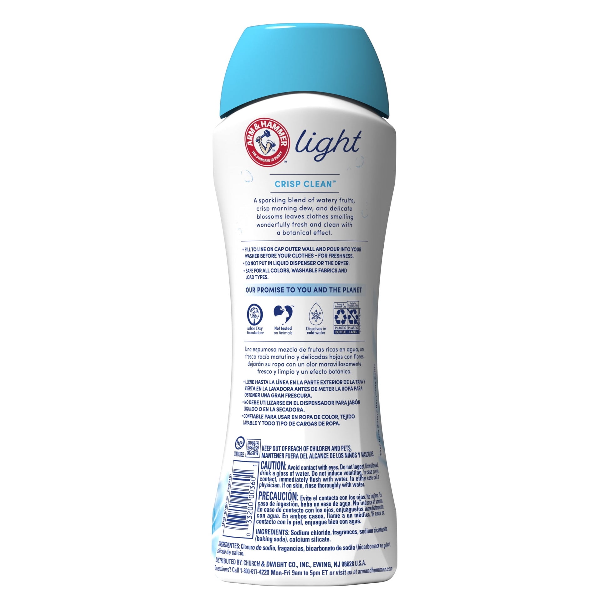 Arm Hammer Light In-Wash Scent Booster Crisp Clean 24 Oz