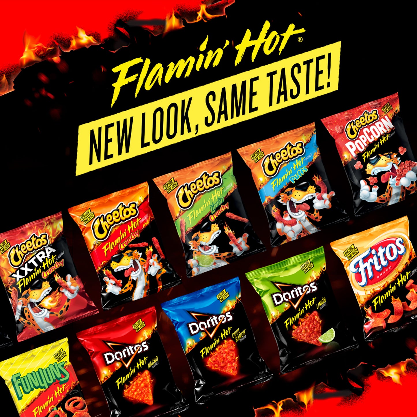 Flamin’ Hot Tangy Chili Fusion Flavored Snack Chips, 8.5 Ounce Bag