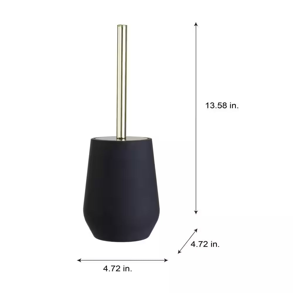 Soft Toilet Brush in Black