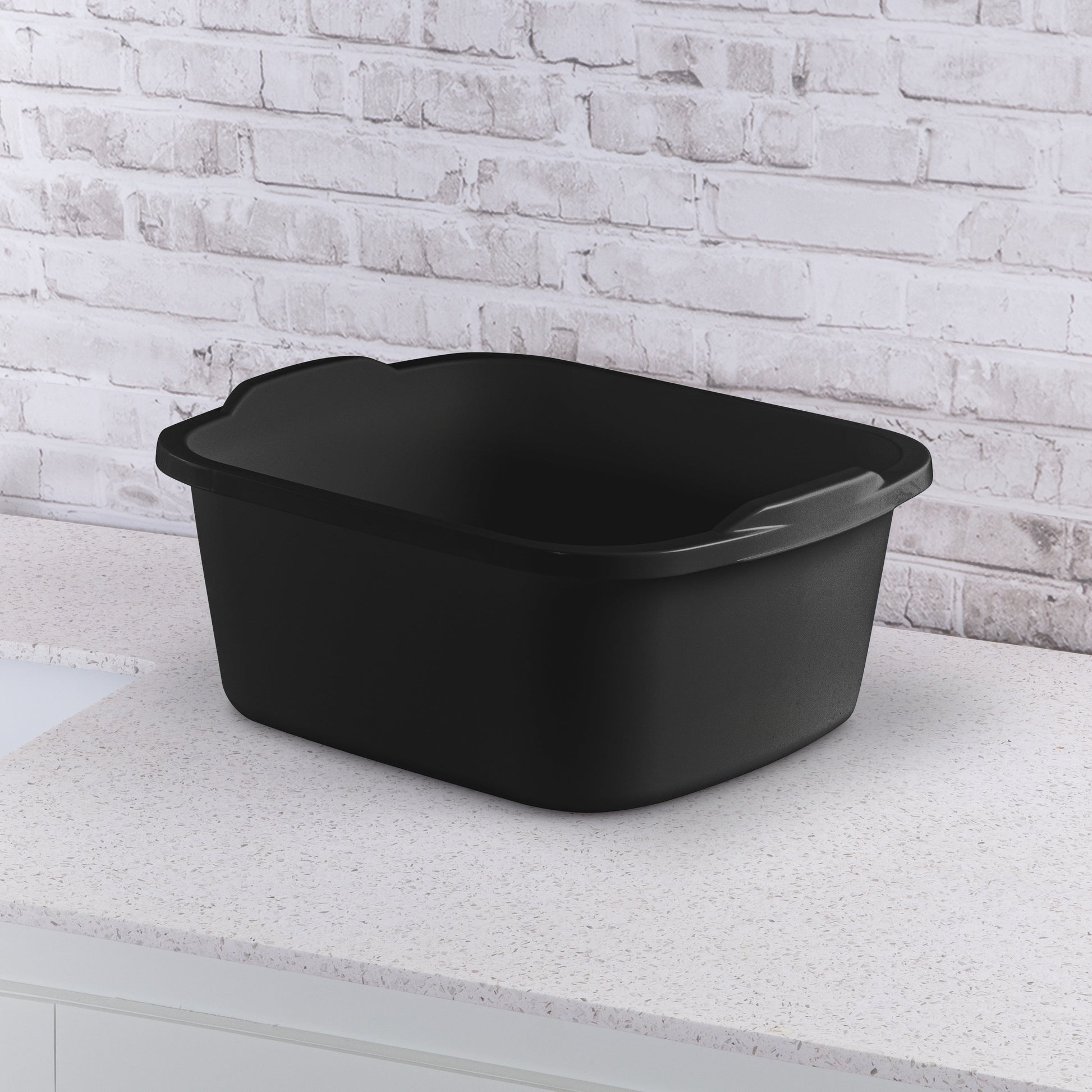 18 Qt. Dishpan Plastic, Black