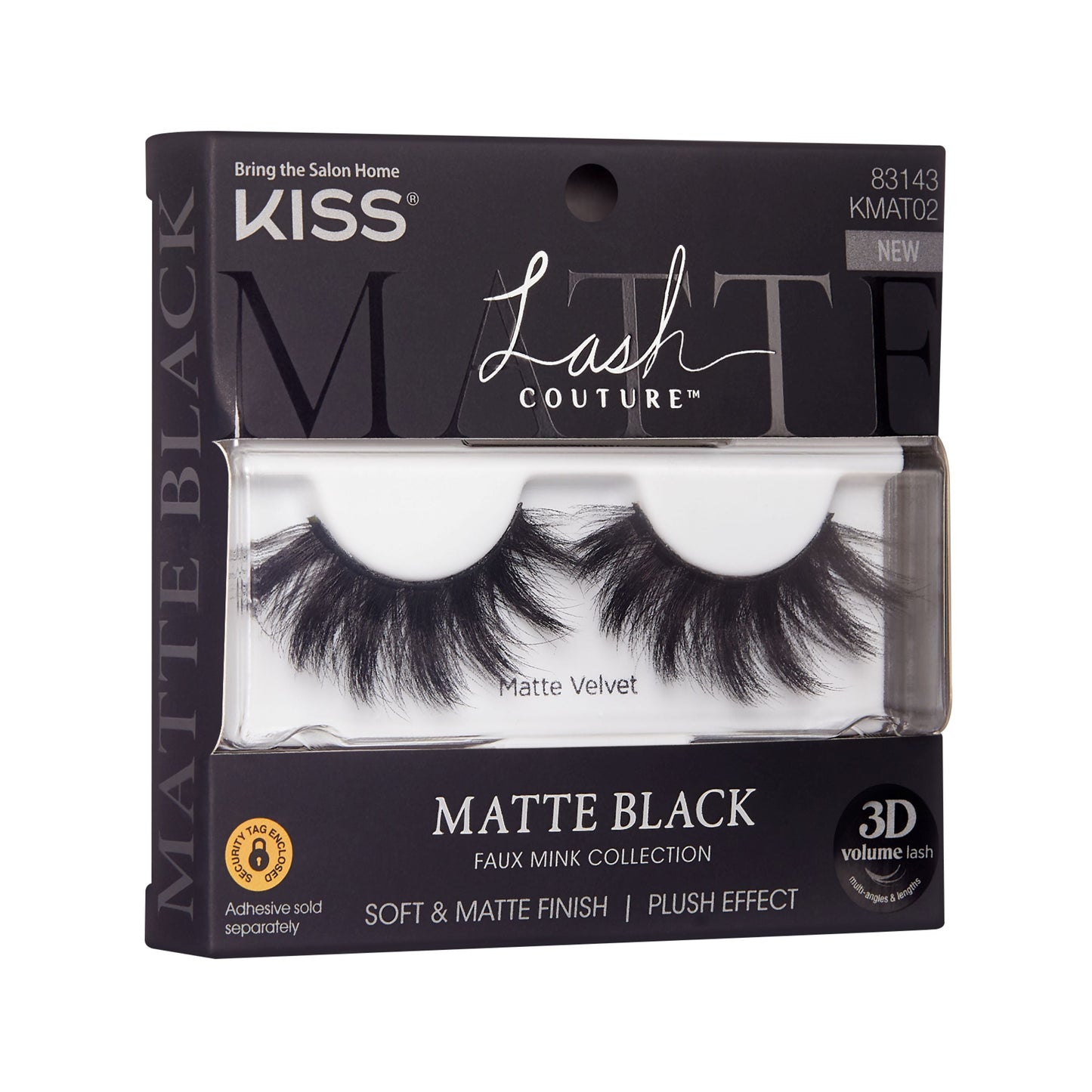 Lash Couture Matte Black Faux Mink, Matte Velvet, False Eyelashes