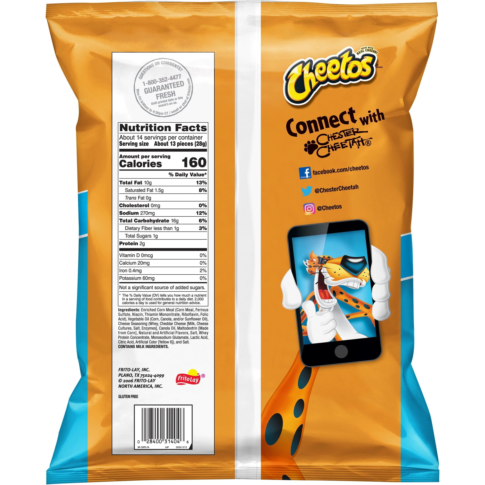 Puffs Cheese Flavored Party Size Snack Chips, 13.5 Ounce Bag