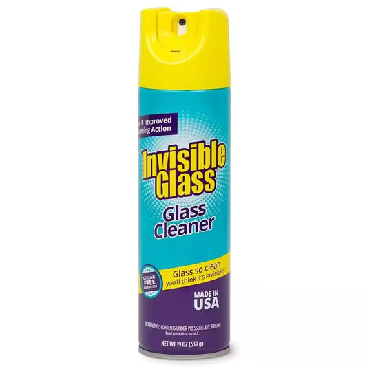 19 Oz. EZ Grip Invisible Glass Aerosol Spray Glass Cleaner