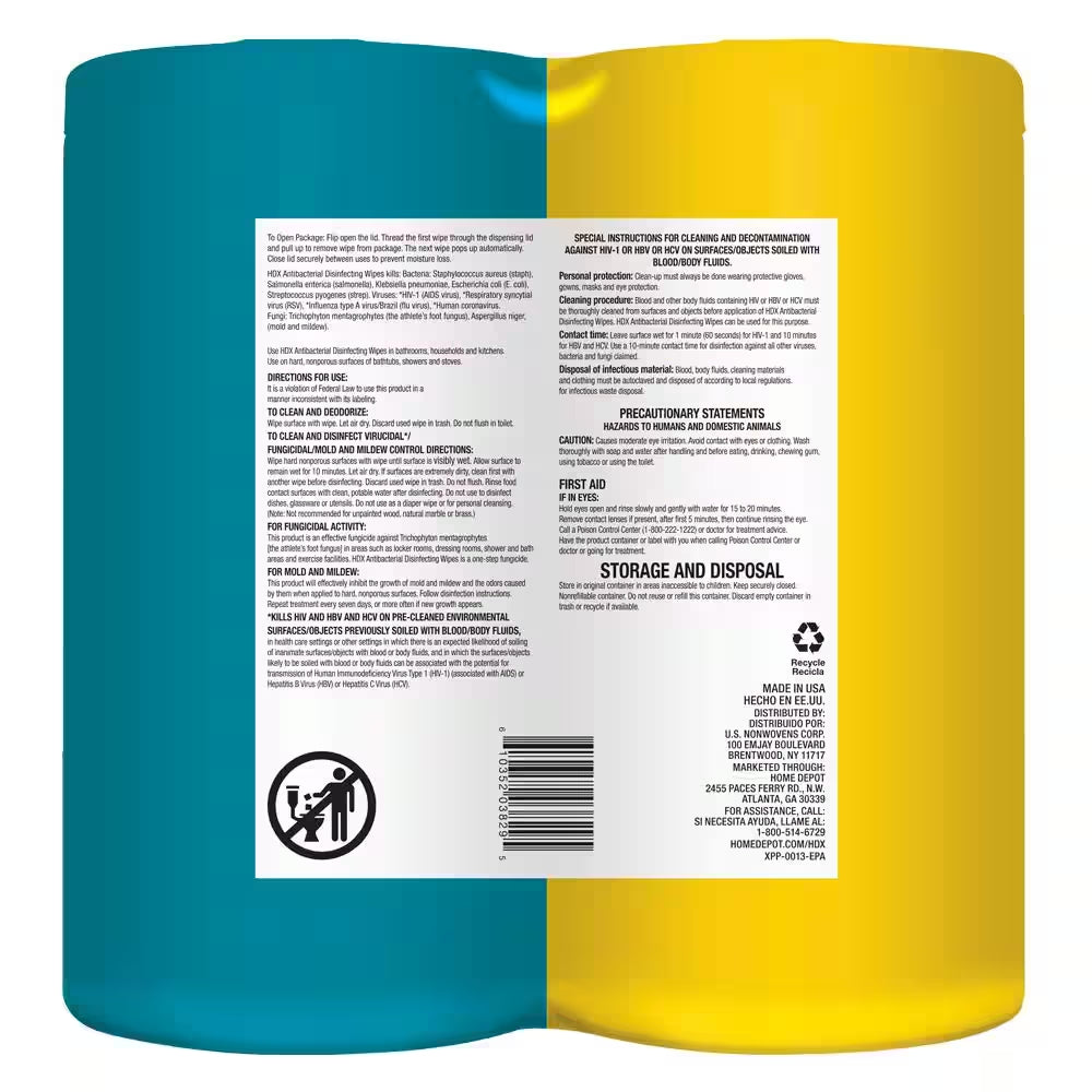 75-Count Fresh Scent and Lemon Scent Antibacterial Disinfecting Wipes (2-Pack)