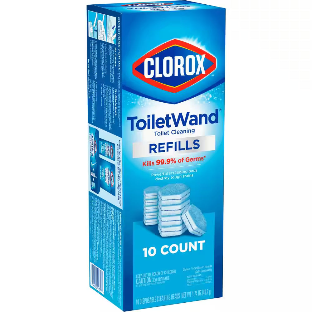 Toiletwand Disinfecting Refills Toilet Bowl Cleaner Disposable Wand Heads (10-Count)