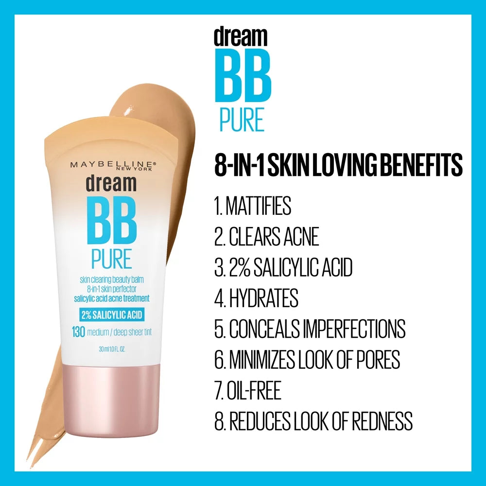 Dream Pure 8 in 1 Skin Perfector BB Cream, Light, 1 Fl Oz