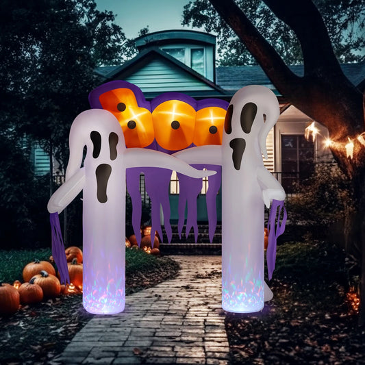 10 FT Halloween Inflatables Ghost Arch Outdoor Halloween Decoration