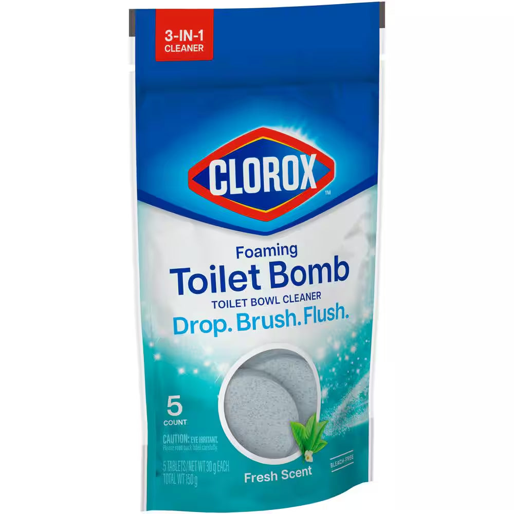 Foaming Toilet Bomb Fresh Scent Toilet Bowl Cleaner (5-Count)