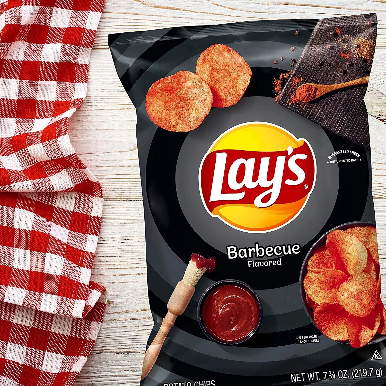 Barbecue Flavored Potato Chips 7.75 Ounce Bag