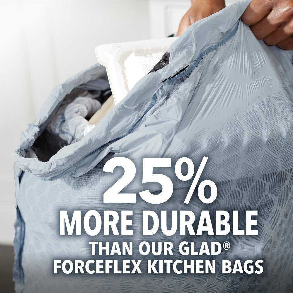 Forceflex Maxstrength with Clorox Trash Bags, 13 Gal, Eucalyptus and Peppermint, 34 Ct