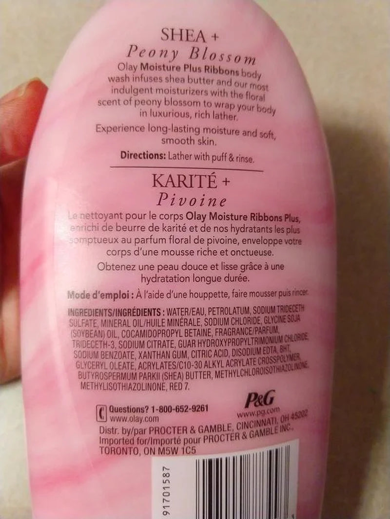 Moisture Ribbons plus Shea + Peony Blossom Body Wash, 18 Fl Oz