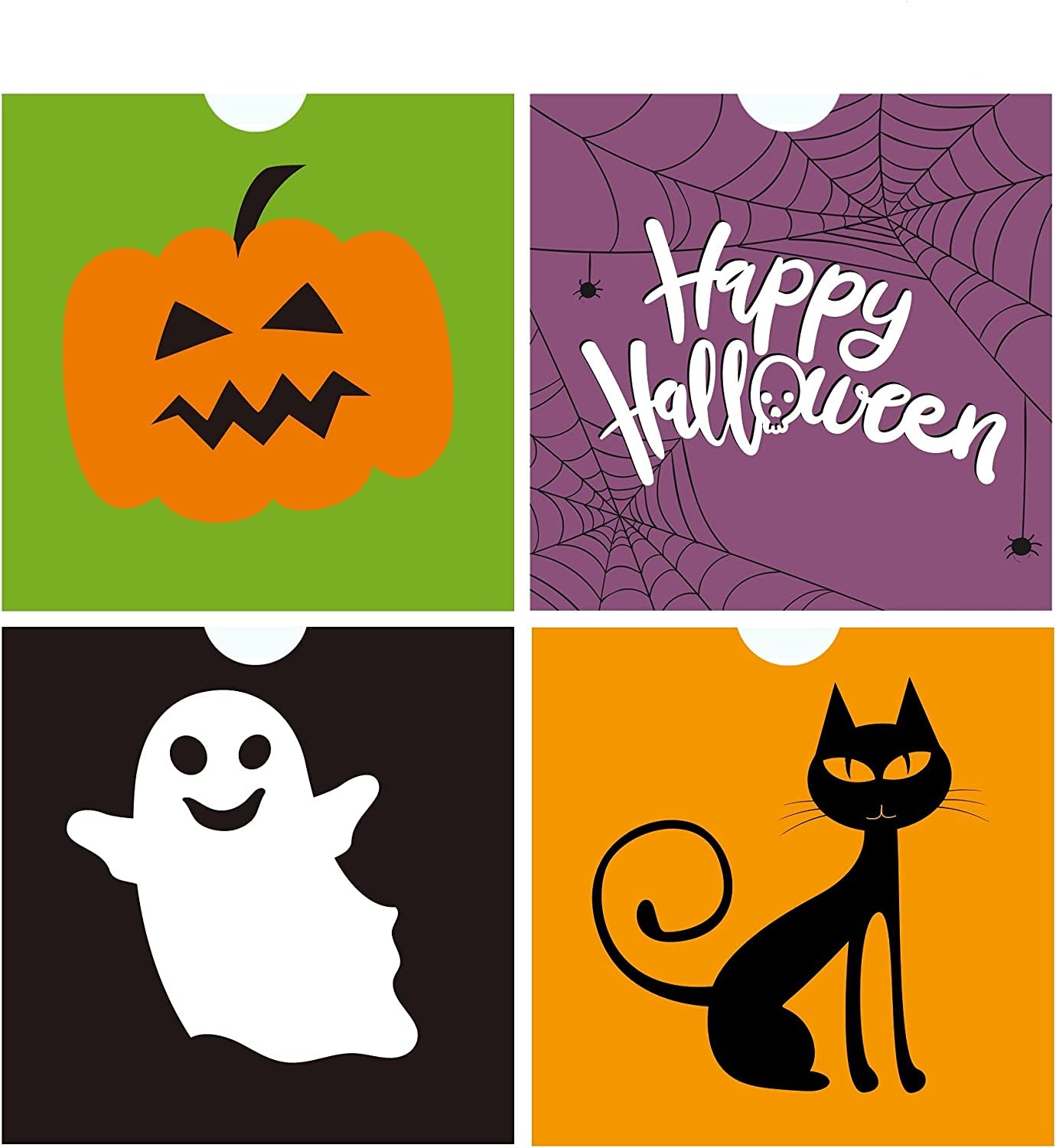 72 Pack Halloween Bags Bulk for Halloween Goodie Bags, Halloween Candy Bags, Halloween Treat Bags, Halloween Trick or Treat Bags, Halloween Party Favors Bags, Halloween Goody Bags