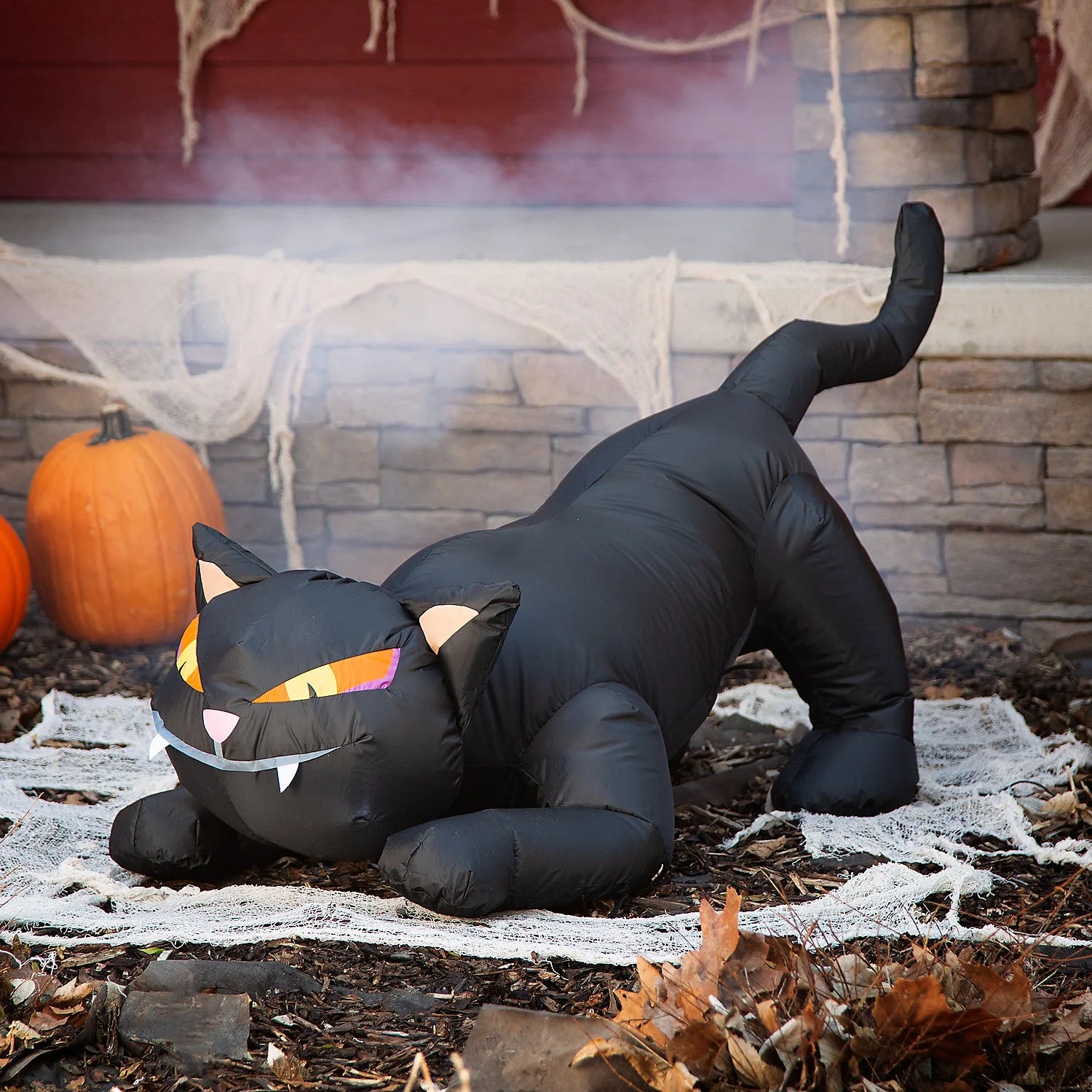 28" X 50" Inflatable Outdoor Halloween Cat