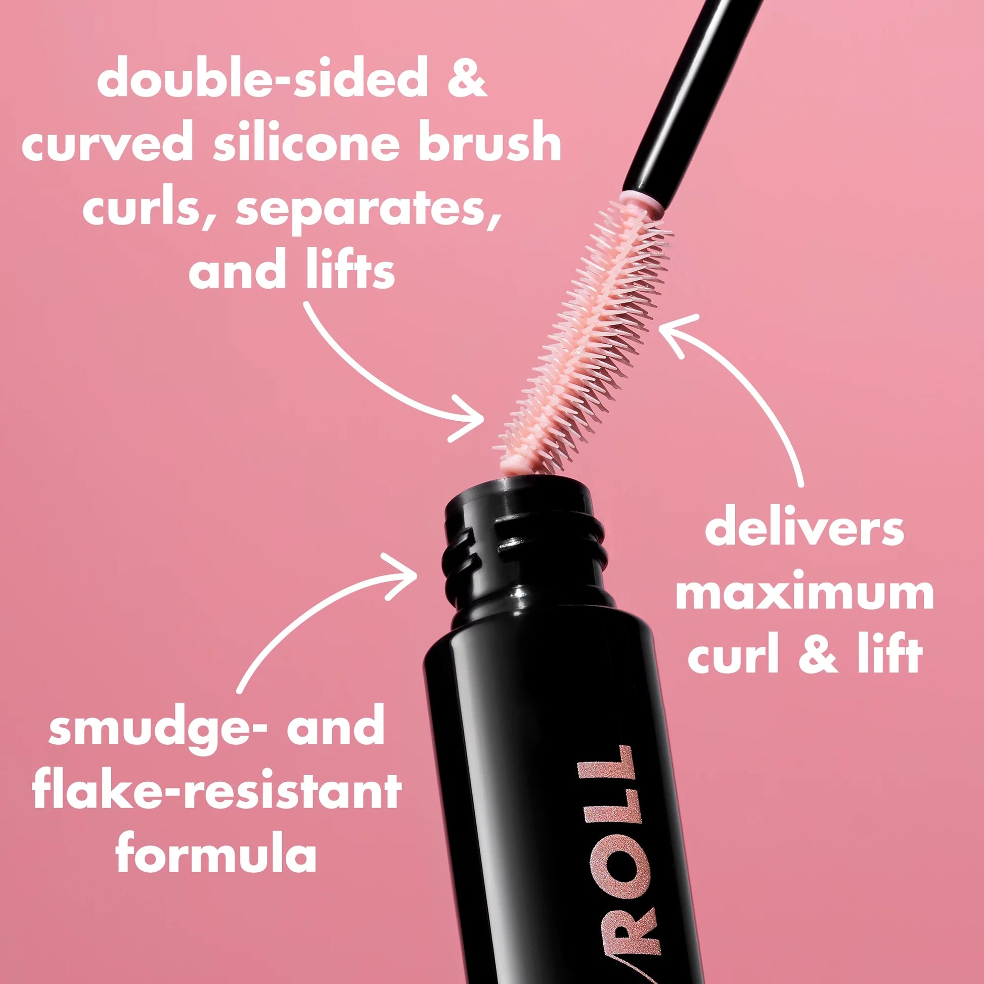 E.L.F. Lash 'N Roll Mascara, Pitch Black, 0.32 Oz