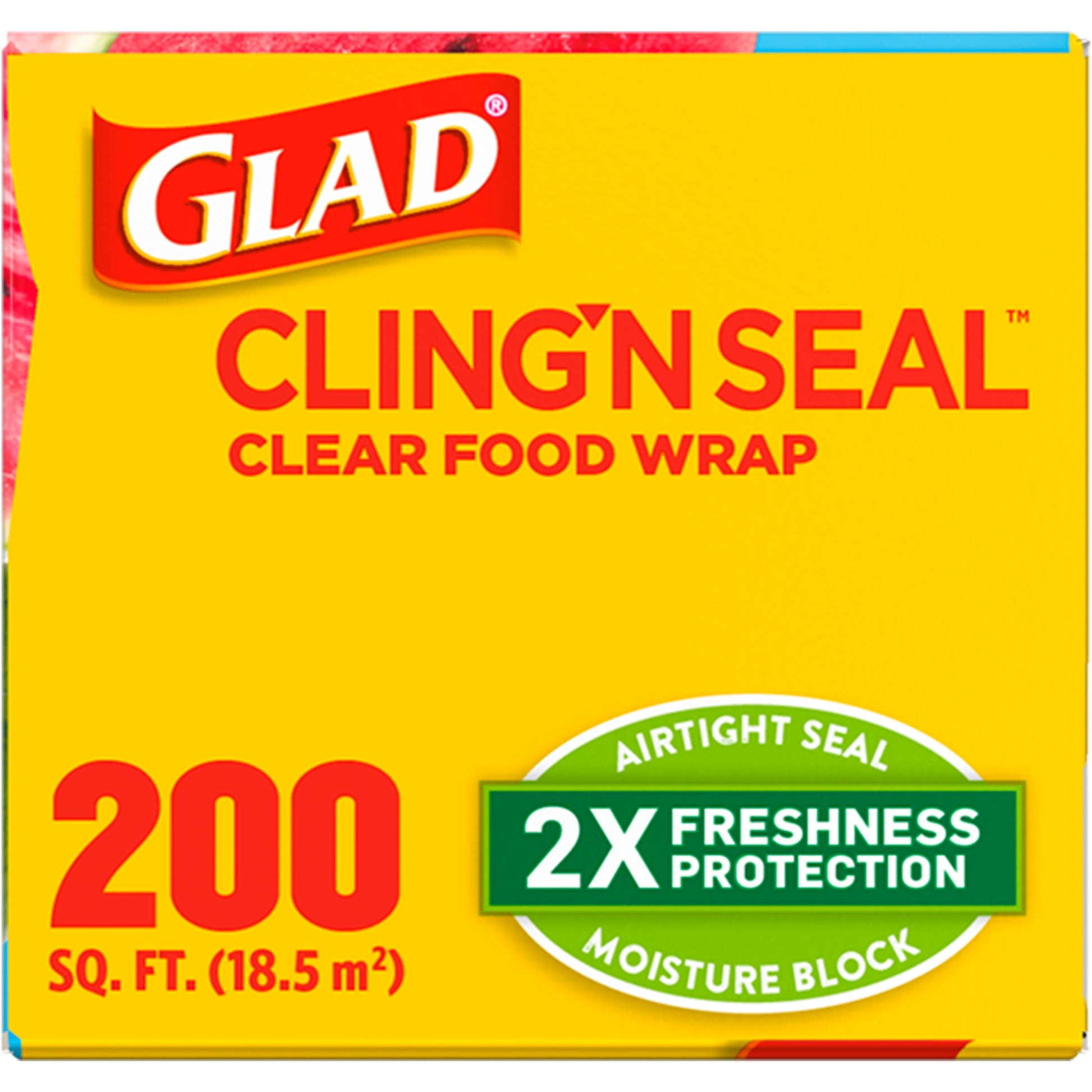 Cling N Seal Plastic Food Wrap, 200 Sq Ft Roll