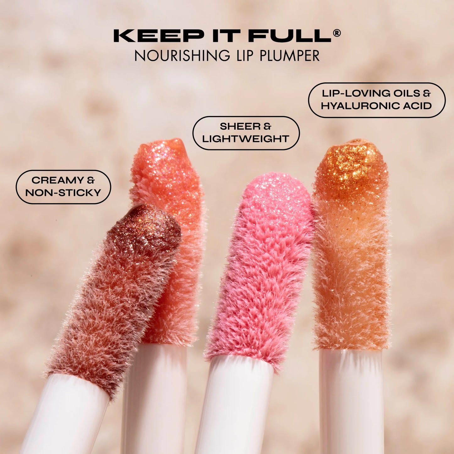 Keep It Full Nourishing Lip Plumper, Nude Shimmer