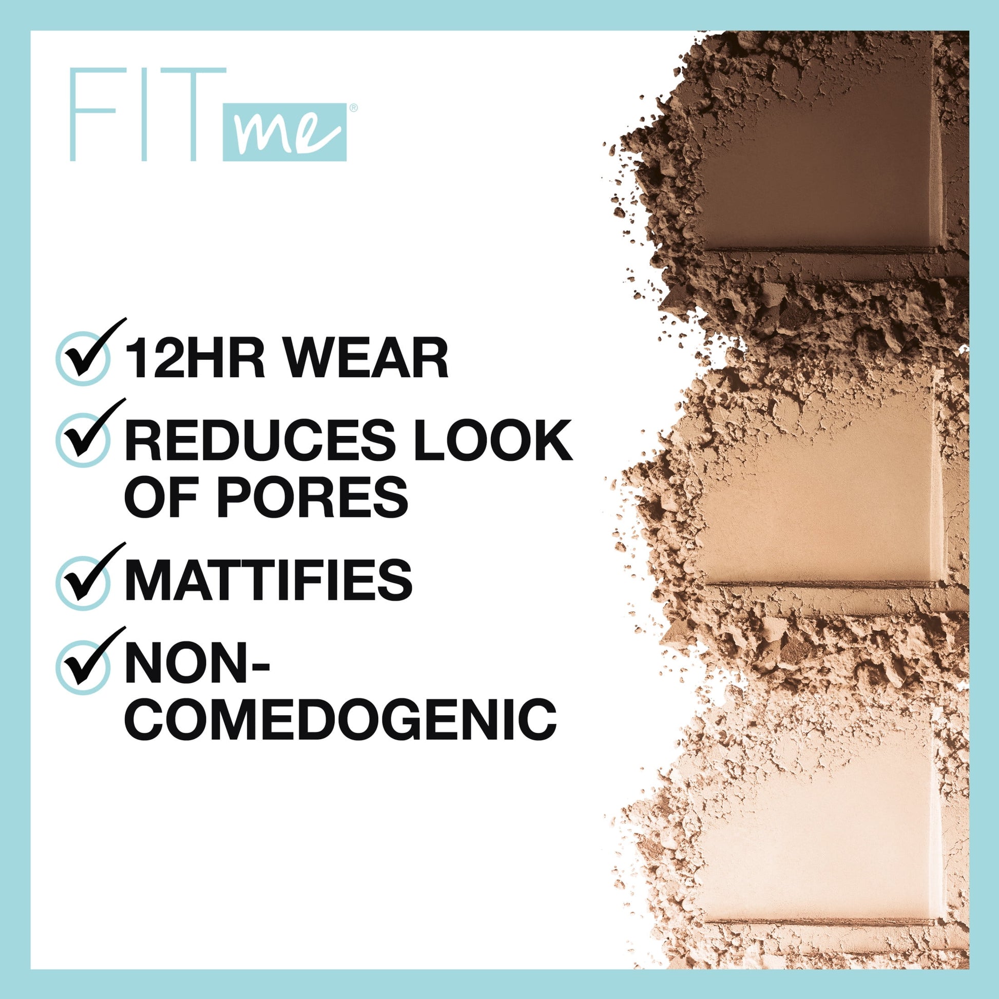 Fit Me Matte Poreless Pressed Face Powder Makeup, Natural Beige, 0.29 Oz