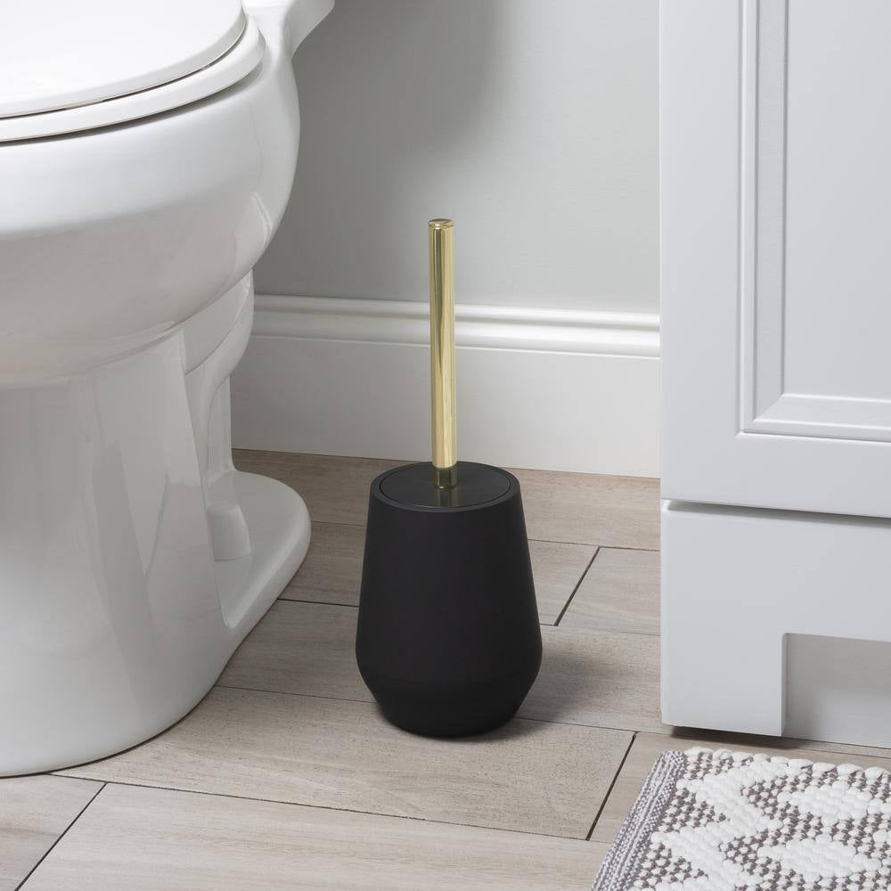 Soft Toilet Brush in Black