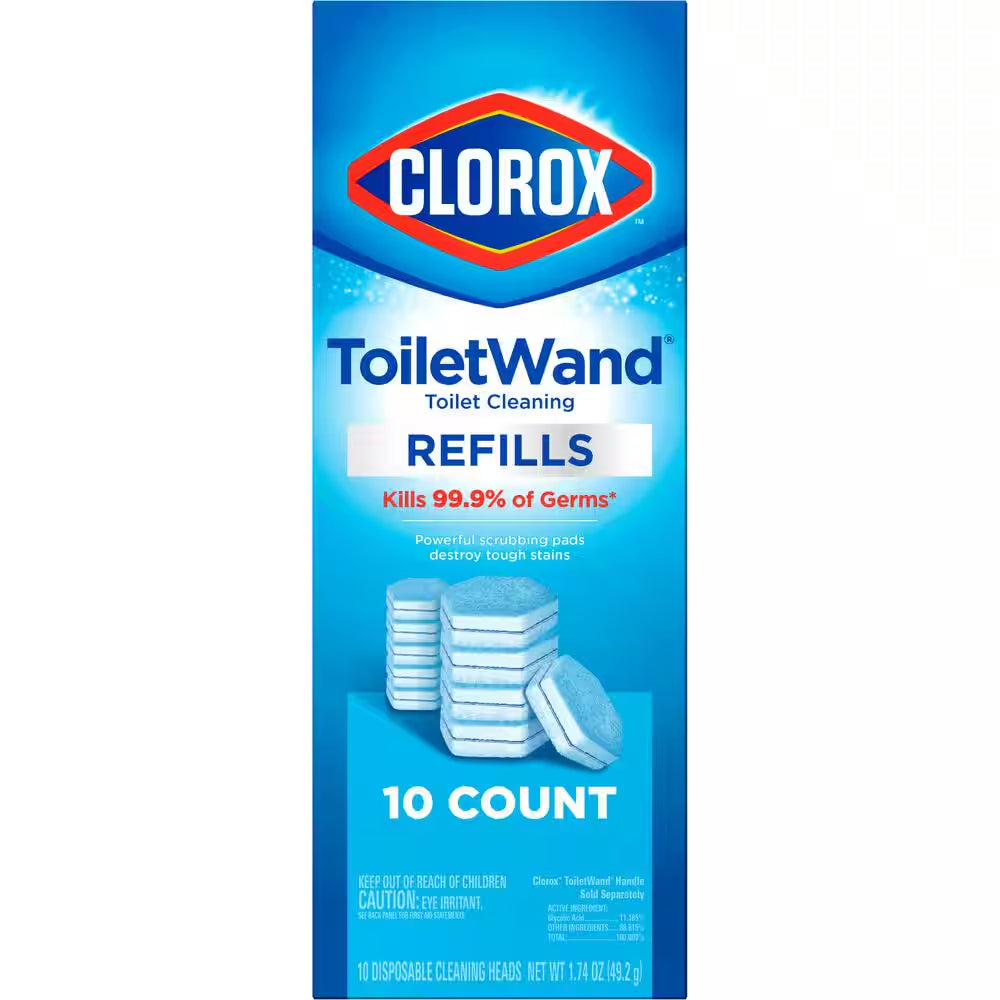 Toiletwand Disinfecting Refills Toilet Bowl Cleaner Disposable Wand Heads (10-Count)