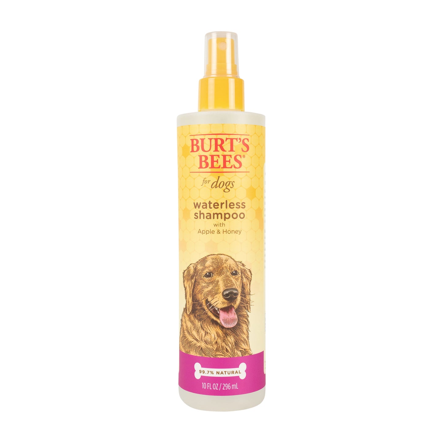 Natural Pet Care Waterless Dog Shampoo Spray with Apple and Honey, 10 Oz.