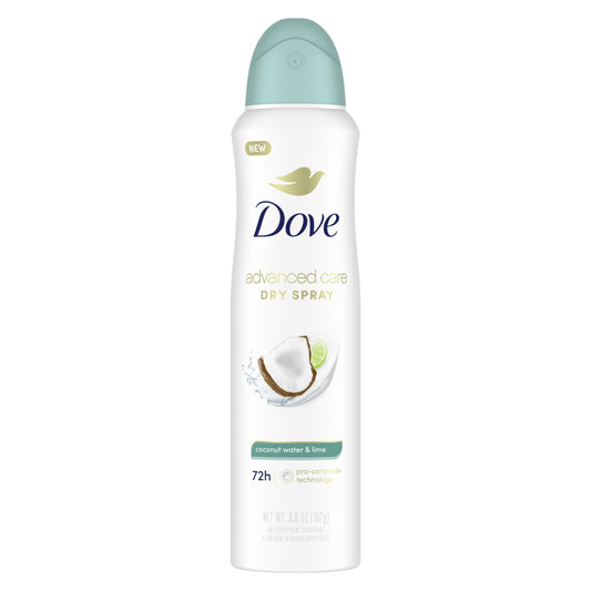 Advanced Care Women's Antiperspirant Deodorant Dry Spray Coconut Water & Lime, 3.8 Oz