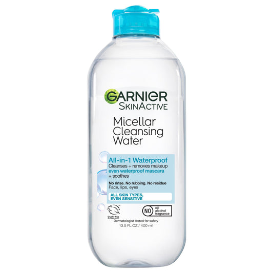 Skinactive Micellar Cleansing Water All in 1 Removes Waterproof Makeup, Adult, 13.5 Fl Oz