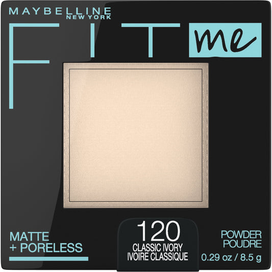 Fit Me Matte Poreless Pressed Face Powder Makeup, Classic Ivory, 0.29 Oz