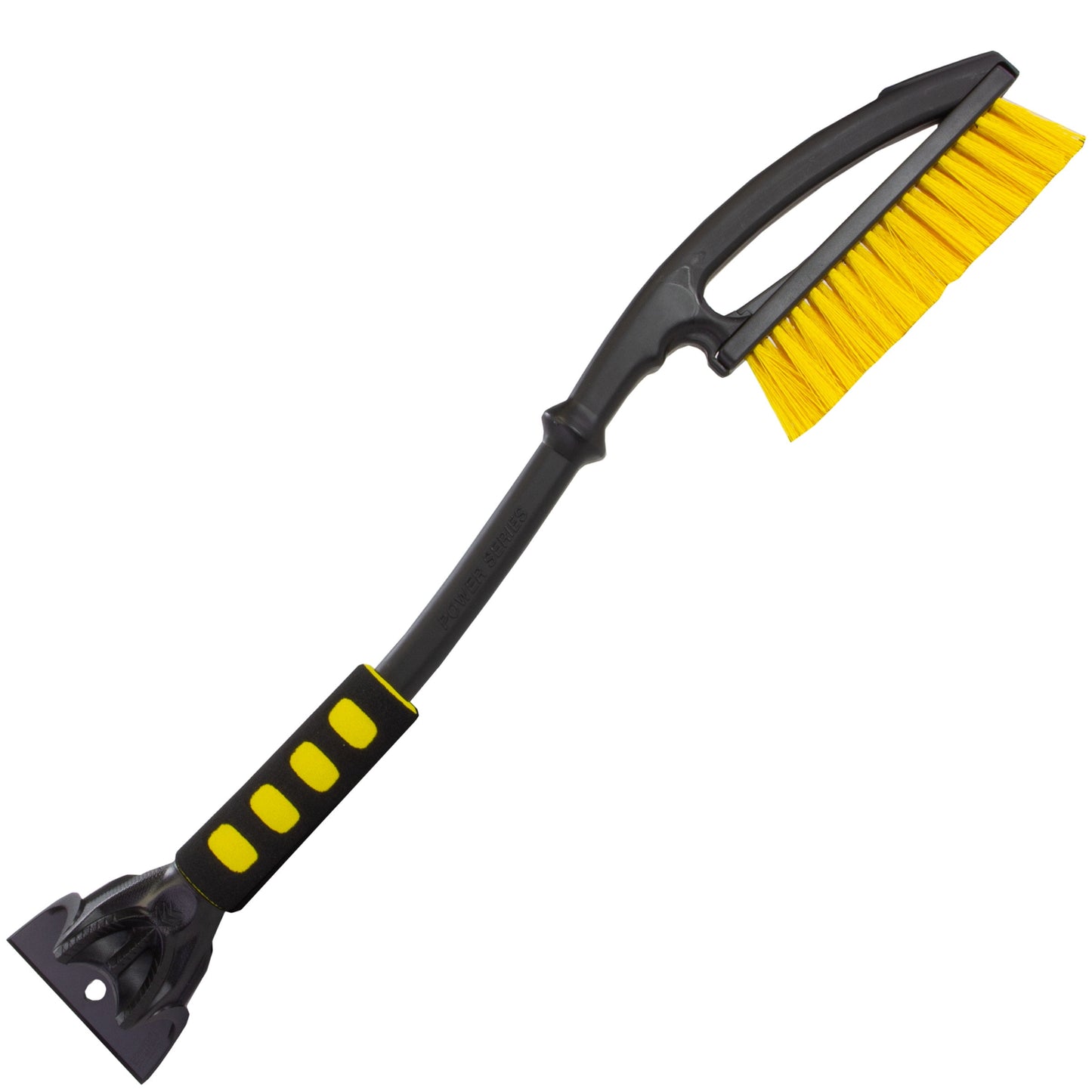 26" Ergo Car Snow Brush with Ice Scraper Tool, Black and Yellow, Size 26", 1 Pack, 1220185025X