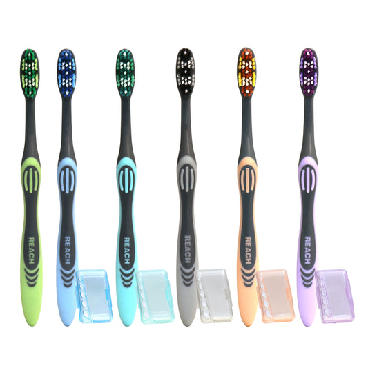 Essentials Medium Manual Toothbrush 6Ct