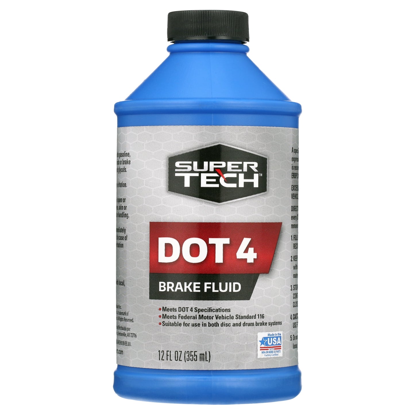 Dot 4 Brake Fluid, 12 Fl Oz