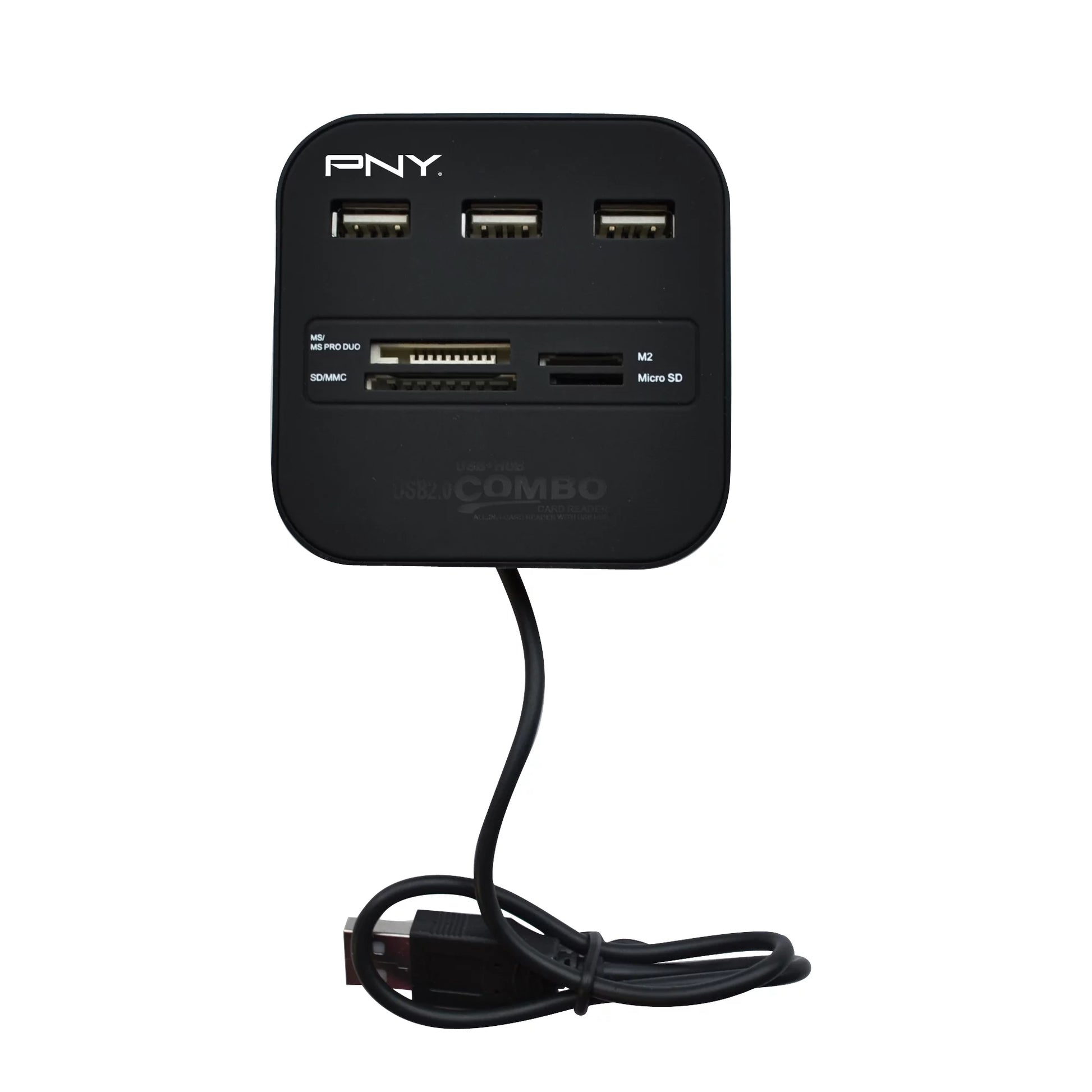 Memory Card Reader and USB Hub Combo