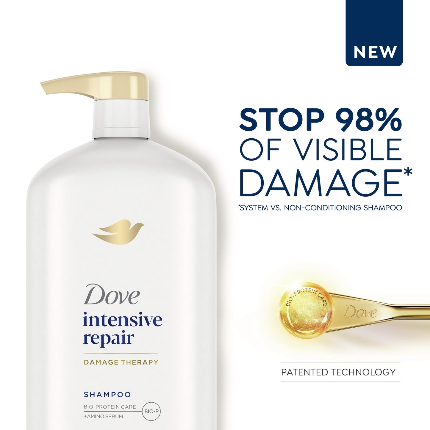 Intensive Repair for Damaged Hair Daily Shampoo with Bio-Restore Complex, 31 Oz