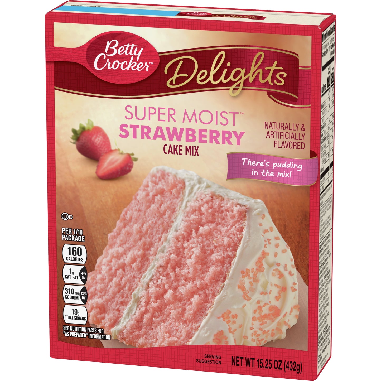 Super Moist Strawberry Cake Mix, 15.25 Oz.