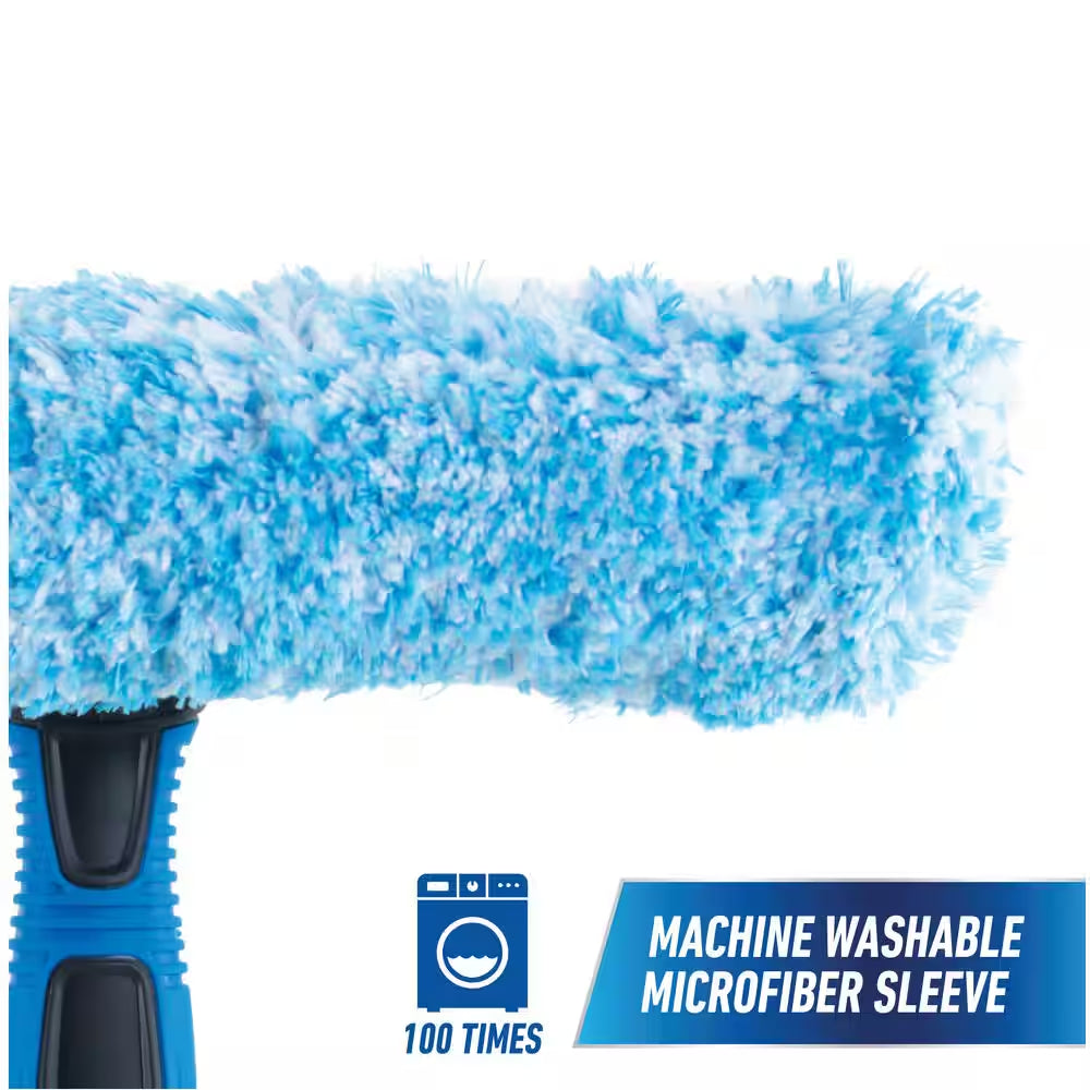 10 In. 2-In-1 Window Cleaner Squeegee & Scrubber Combi