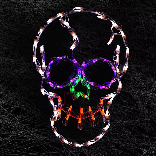 Holidynamics 24 In. LED Small Skull Halloween Yard Decoration