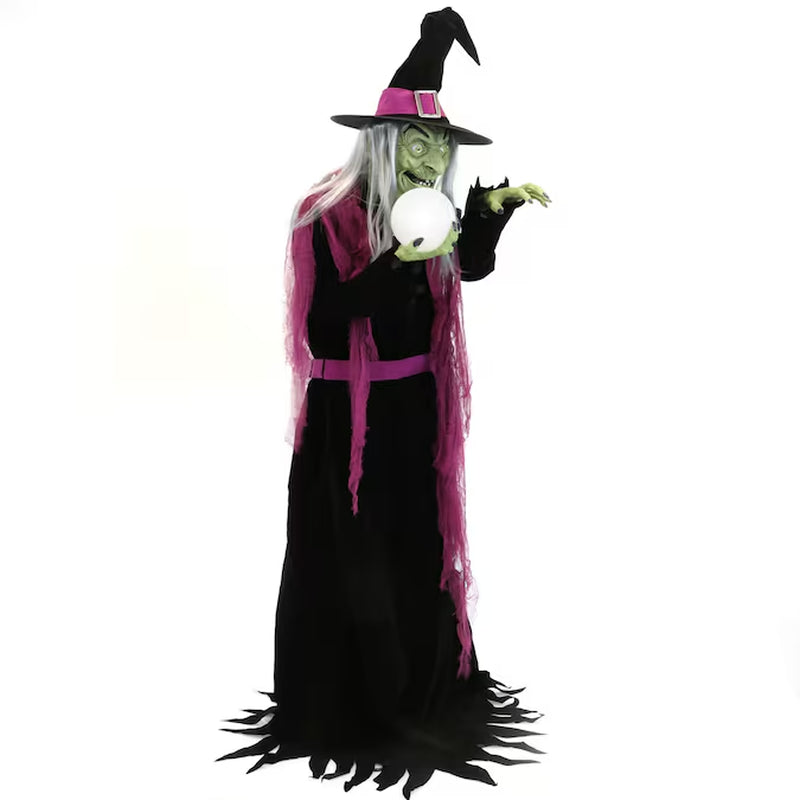 6-Ft Freestanding Talking Witch Animatronic