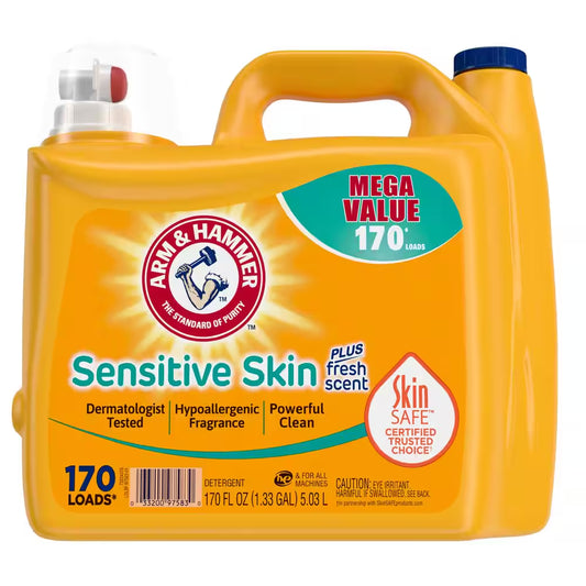 170 Fl. Oz. Sensitive Skin plus Fresh Scent Liquid Laundry Detergent, 170 Loads