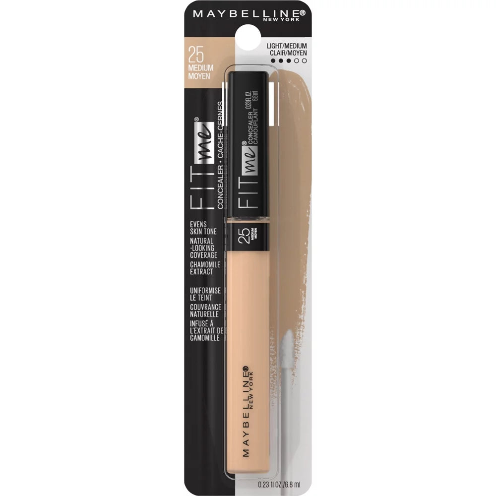 Fit Me Liquid Concealer Makeup, Natural Coverage, Oil-Free, Medium, 0.23 Fl. Oz.